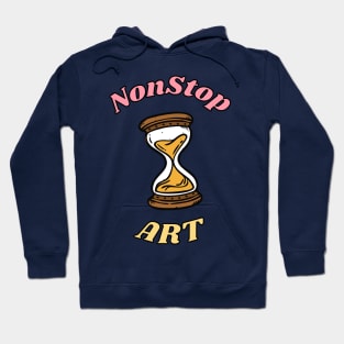 NonStopArt Hourglass Logo Hoodie